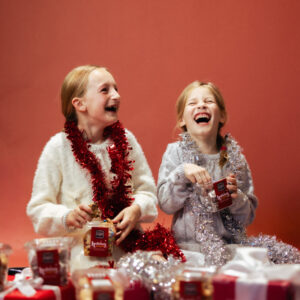 Image of two girls laughing