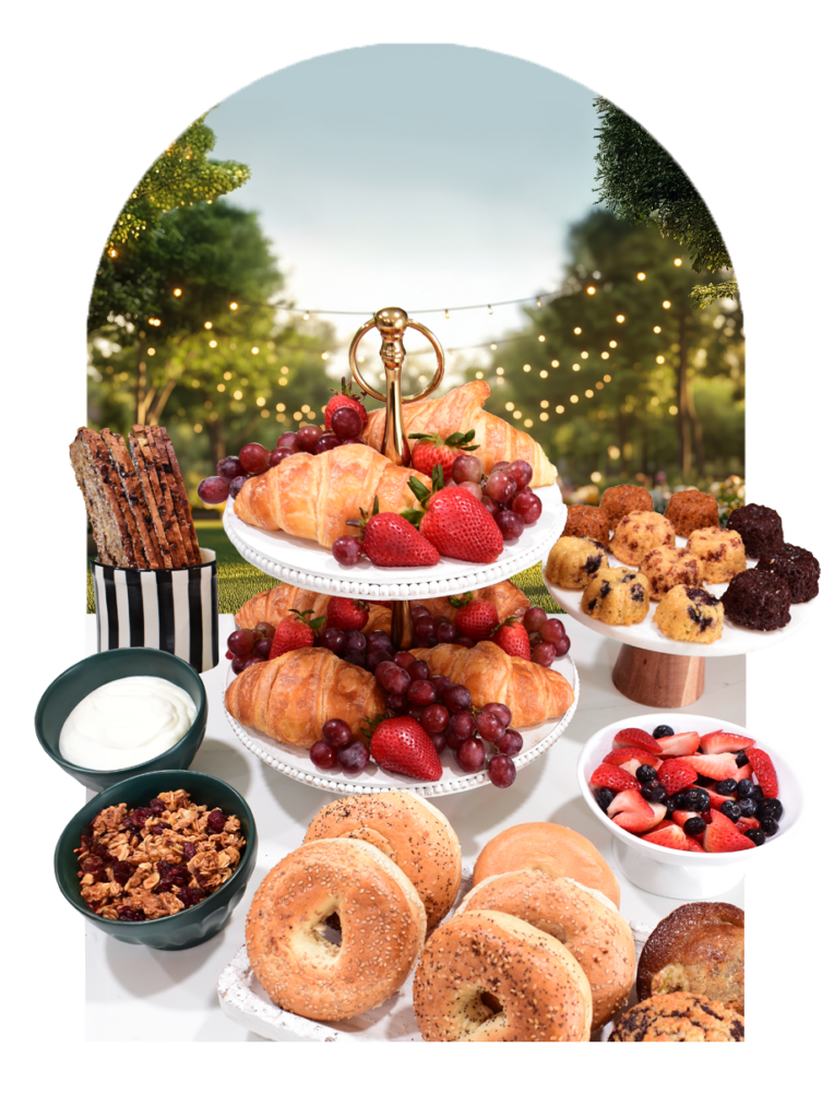 Stylized image of catering options